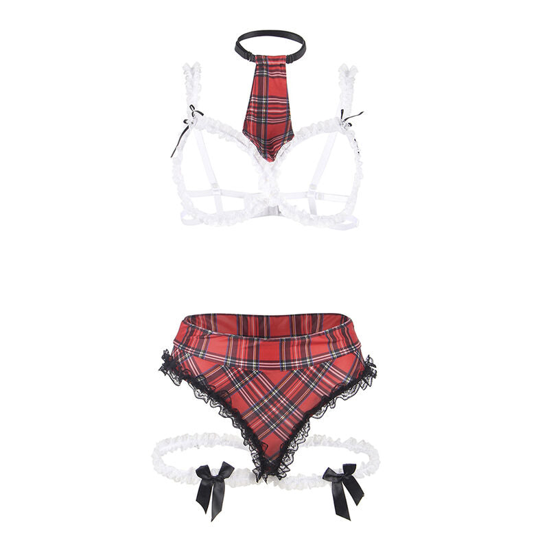 SUBBLIME - SEXY SCHOOLGIRL COSTUME WITH S/M BRA