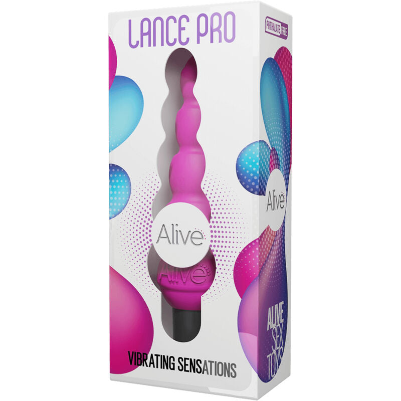 ALIVE - LANCE PRO PINK ANAL STIMULATOR & VIBRATOR