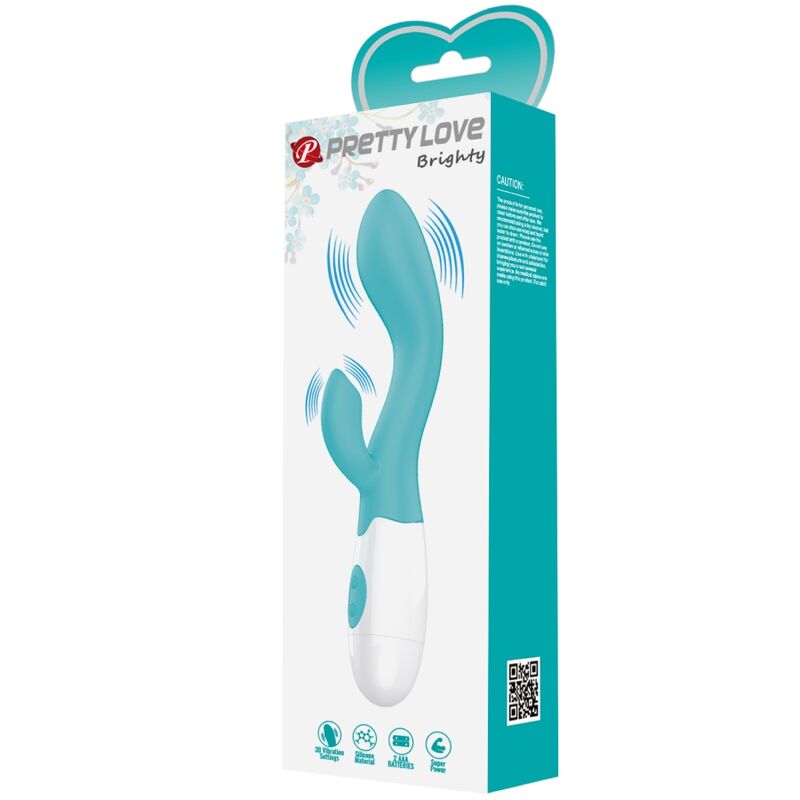 PRETTY LOVE - BRIGHTY AQUA GREEN G-SPOT VIBRATOR