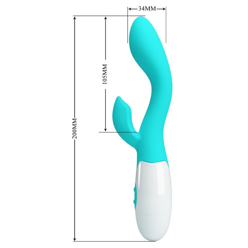 PRETTY LOVE - BRIGHTY AQUA GREEN G-SPOT VIBRATOR
