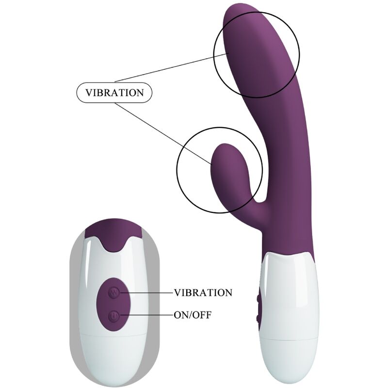 PRETTY LOVE - ALVIS VIBRATOR RABBIT & G-SPOT PURPLE