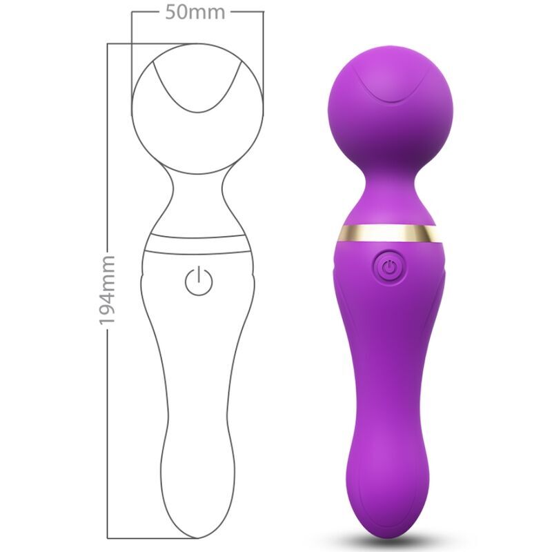 ARMONY - FREEZA FLEXIBLE HEAD MASSAGER & VIBRATOR VIOLET