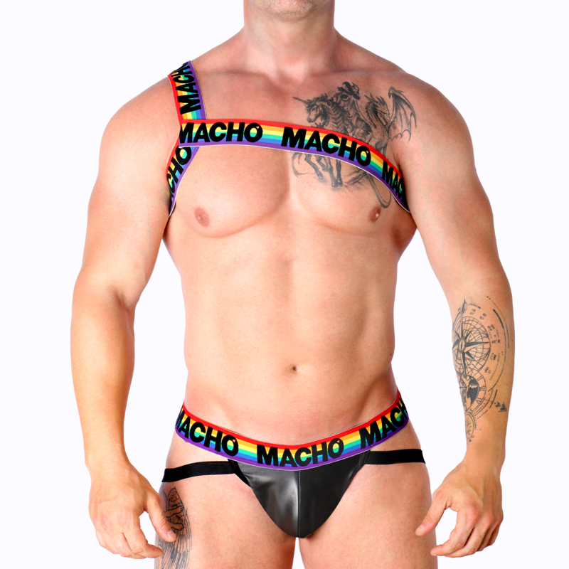MALE - WHITE ROMAN HARNESS S/M
