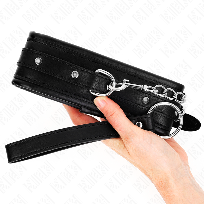 KINK - 65 CM BELT COLLAR WITH SHINY BUCKLE 48.5 CM X 5.3 CM