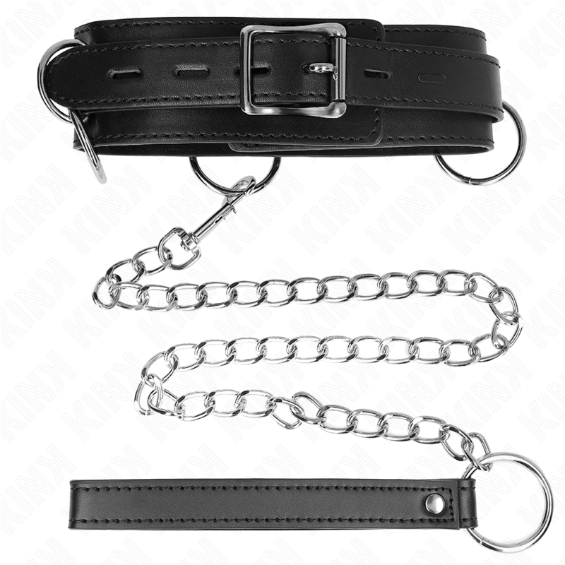 KINK - 80 CM BONDAGE 3 RINGS 53 X 5 CM BELT COLLAR