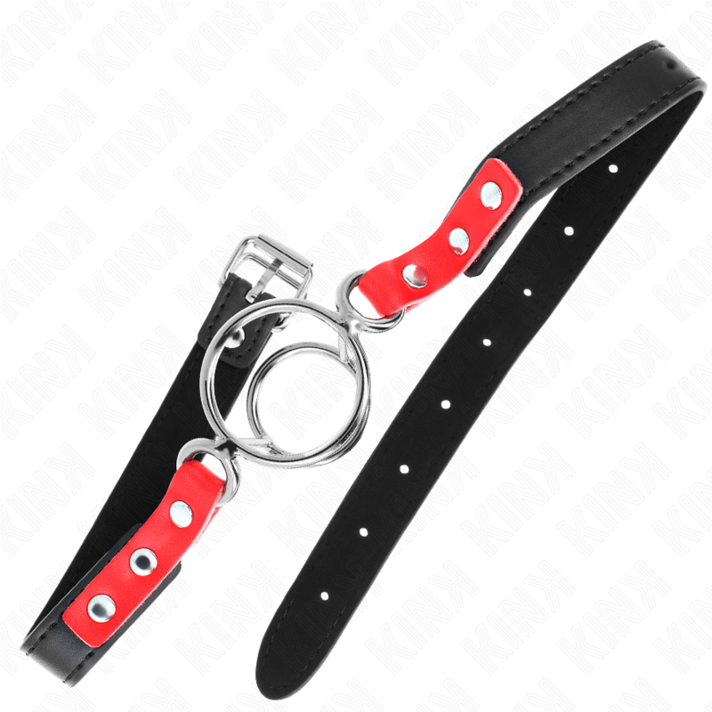 KINK - 4/4.8 CM RED ADJUSTABLE MULTI-O-RING GAG 38 X 56 CM