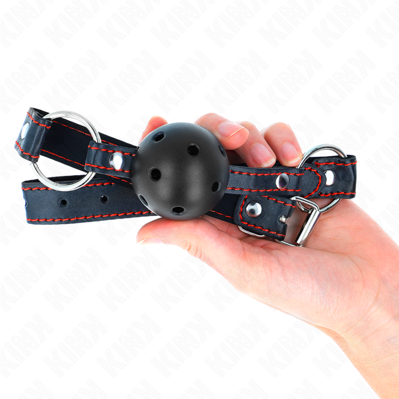 KINK - 4.5 CM BLACK HARD HOLLOW BALL GAG MODEL 2 65 x 2.5 CM