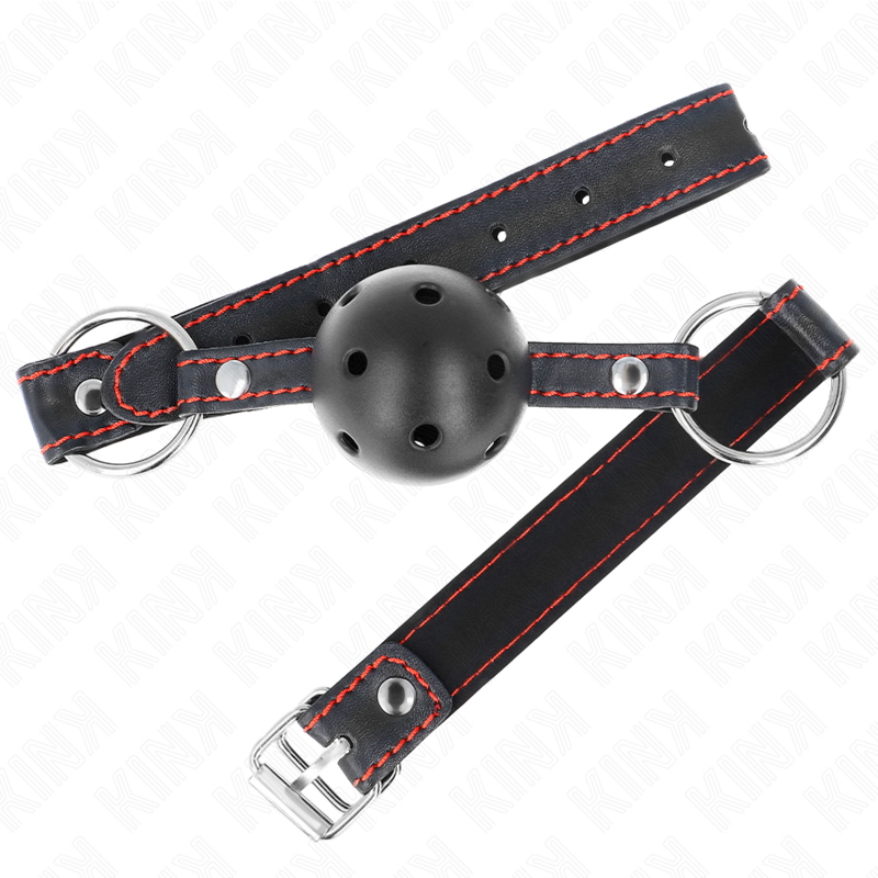 KINK - 4.5 CM BLACK HARD HOLLOW BALL GAG MODEL 2 65 x 2.5 CM