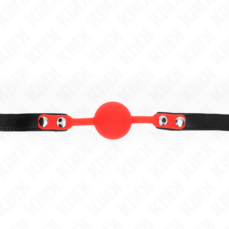 KINK - 4 CM SILICONE BALL GAG WITH PADLOCK 60 x 2 CM