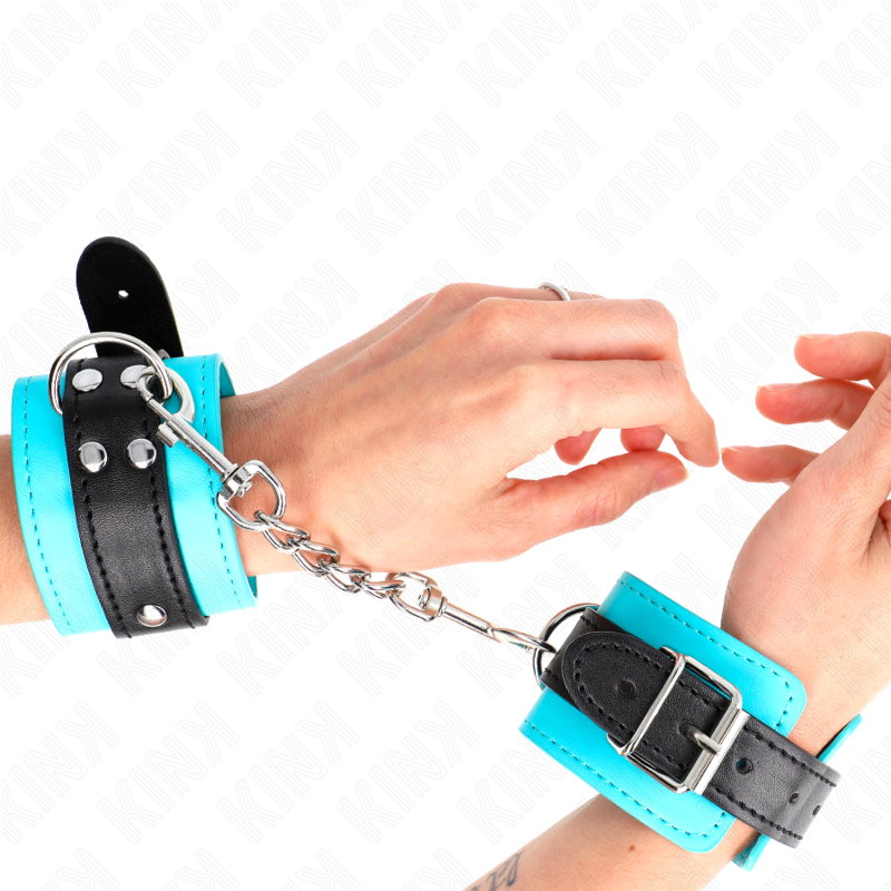 KINK - BLUE LINING HOOK WRISTBANDS ADJUSTABLE 20-28 CM X 5.5 CM