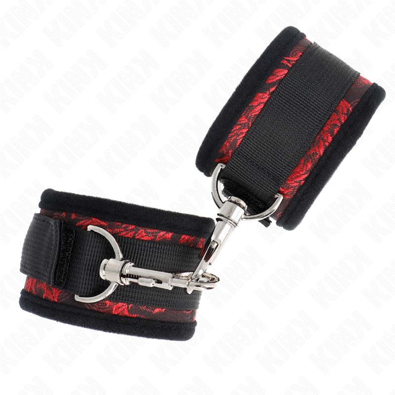 KINK - RED-BLACK SCANDAL DESIGN WRISTBANDS