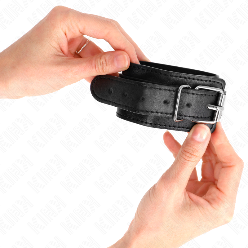 KINK - THIN BLACK ADJUSTABLE WRISTBANDS 21-33 CM