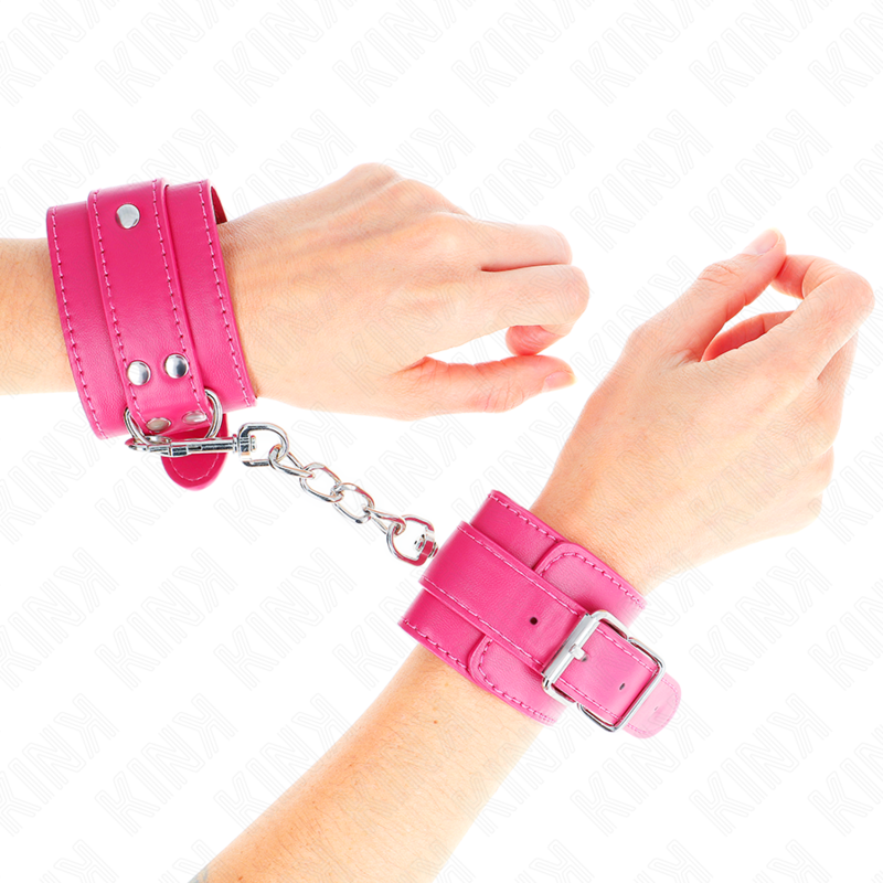 KINK - FUCHSIA WRISTBANDS WITH FUCHSIA DETAILS ADJUSTABLE 20-28 CM X 5.5 CM