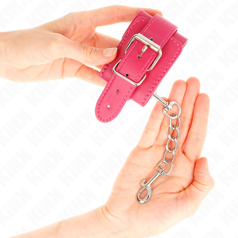 KINK - FUCHSIA WRISTBANDS WITH FUCHSIA DETAILS ADJUSTABLE 20-28 CM X 5.5 CM