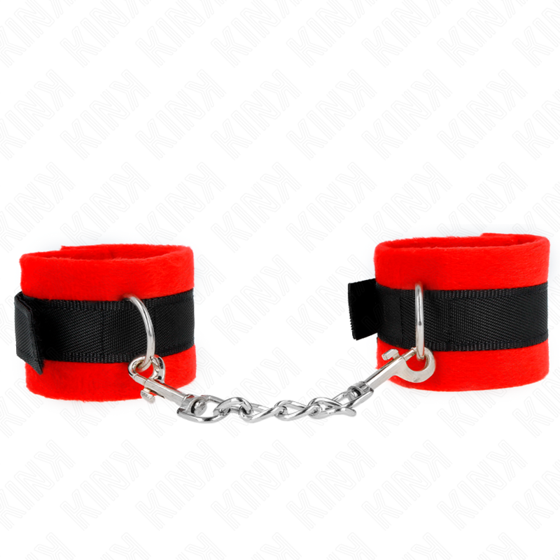 KINK - BEGINNER WRISTBANDS BLACK-RED 30 X 7 CM