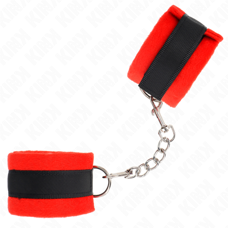 KINK - BEGINNER WRISTBANDS BLACK-RED 30 X 7 CM