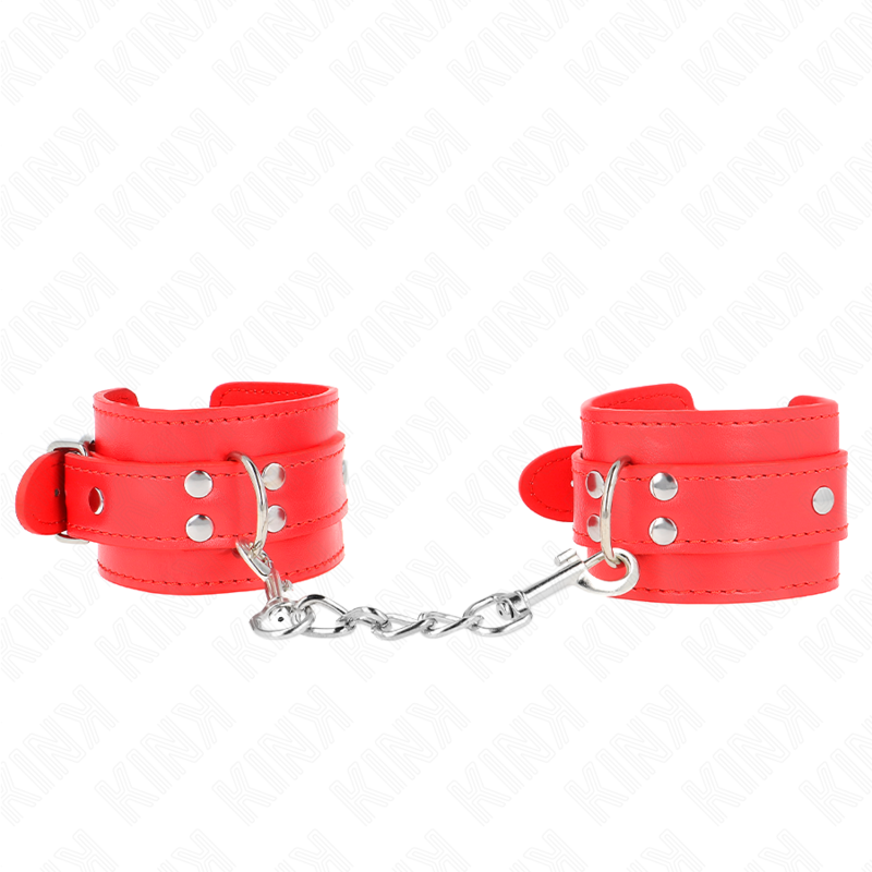 KINK - SINGLE RED ADJUSTABLE WRISTBANDS 20-23 CM X 5.5 CM