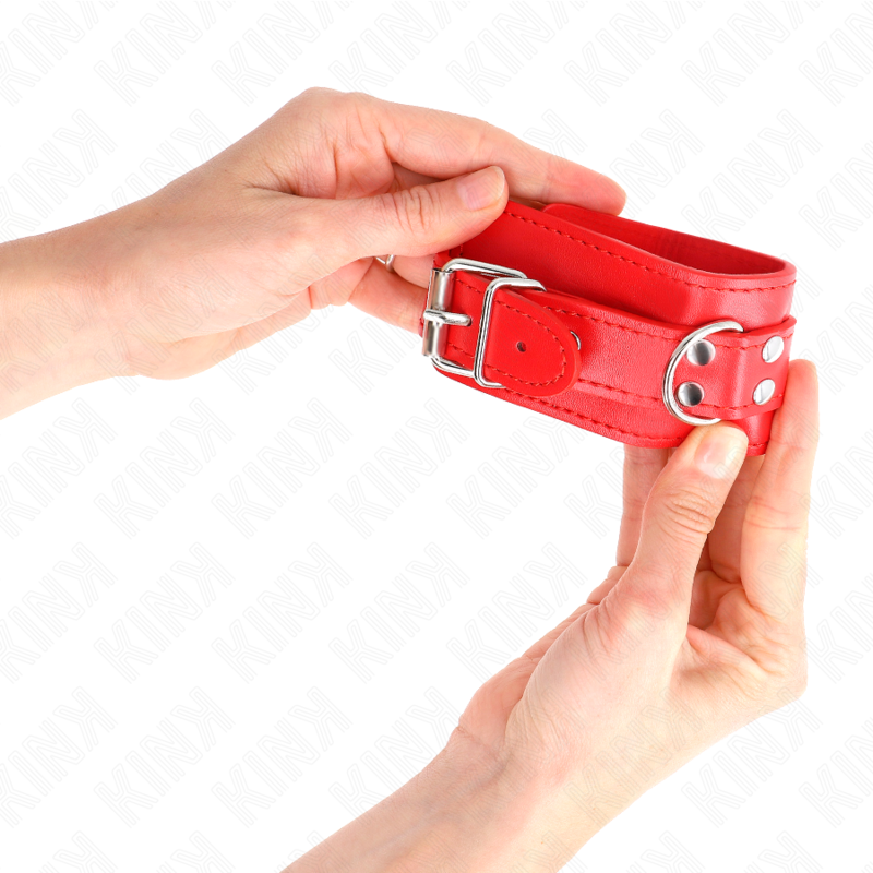 KINK - SINGLE RED ADJUSTABLE WRISTBANDS 20-23 CM X 5.5 CM