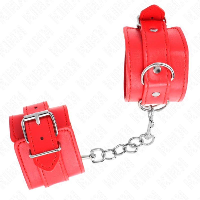 KINK - SINGLE RED ADJUSTABLE WRISTBANDS 20-23 CM X 5.5 CM