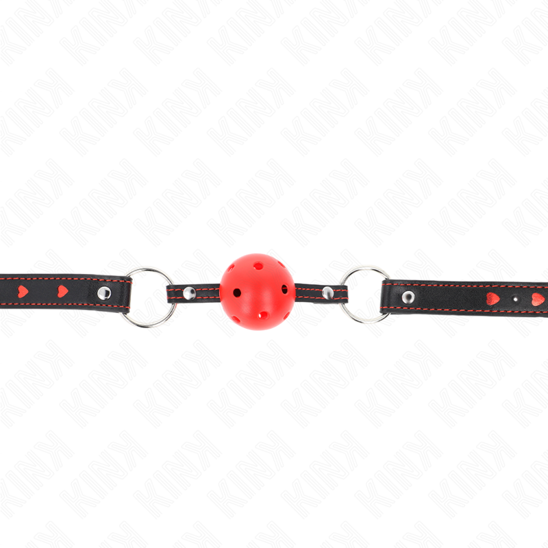 KINK - 4.5 CM RED HARD HOLLOW BALL GAG MODEL 2 65 x 2.5 CM