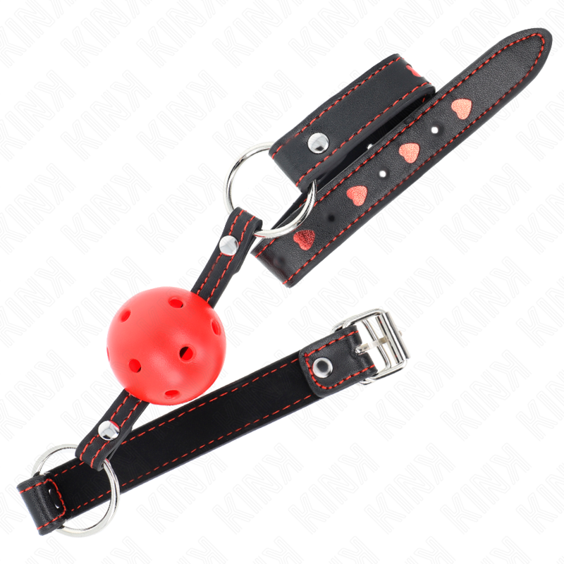 KINK - 4.5 CM RED HARD HOLLOW BALL GAG MODEL 2 65 x 2.5 CM