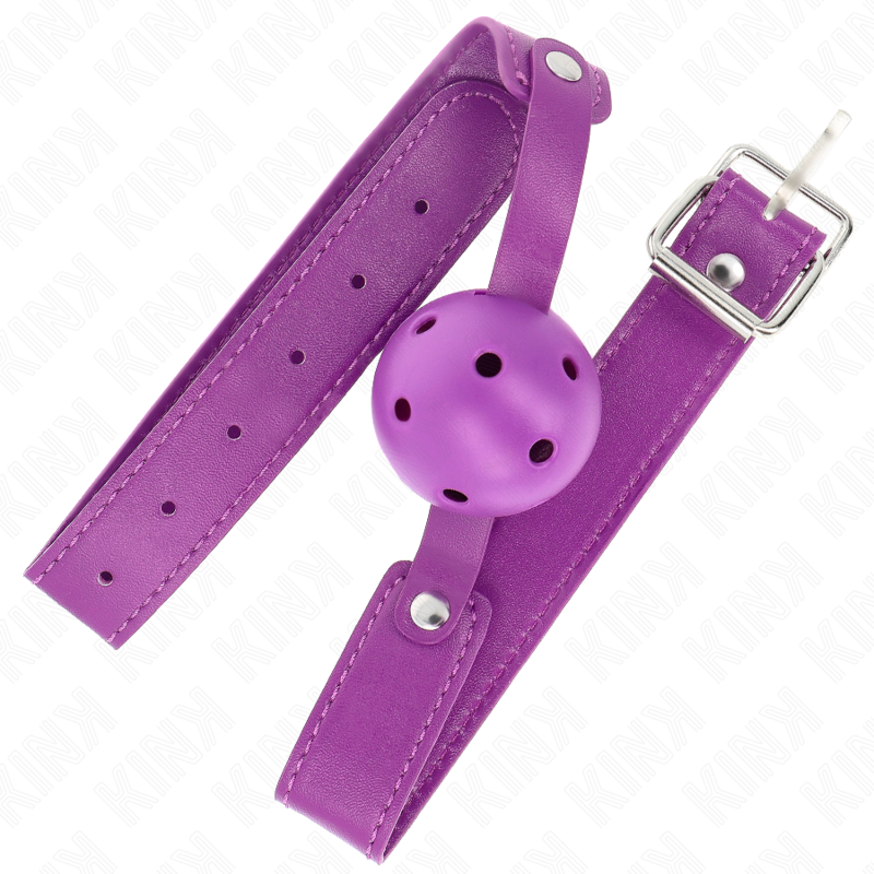 KINK - BALL GAG 4.5 CM BREATHABLE PURPLE 65 x 2.5 CM