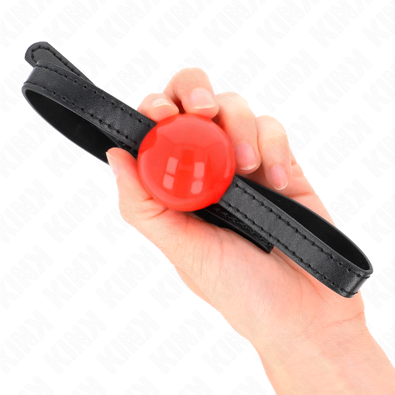 KINK - 4 CM SOLID SIMPLE RED BALL GAG 65 x 1.5 CM