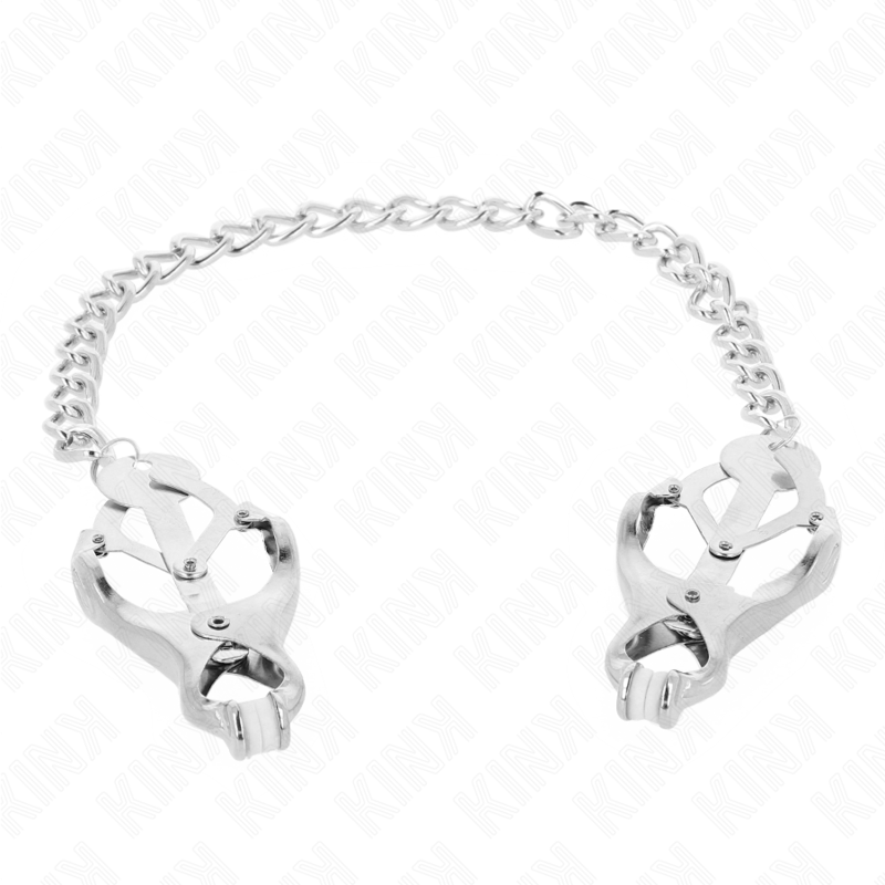 KINK - JAPANESE STYLE NIPPLE CLAMPS WITH CHAIN SILVER 30 CM