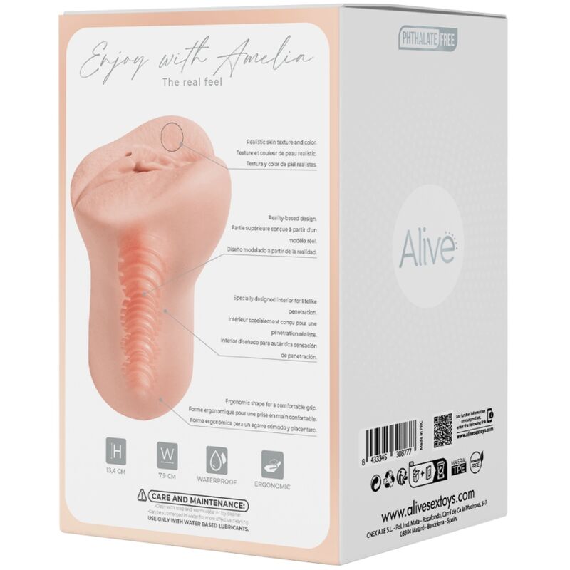ALIVE - AMELIA MALE MASTURBATOR VAGINA SUPER REALISTIC NATURAL