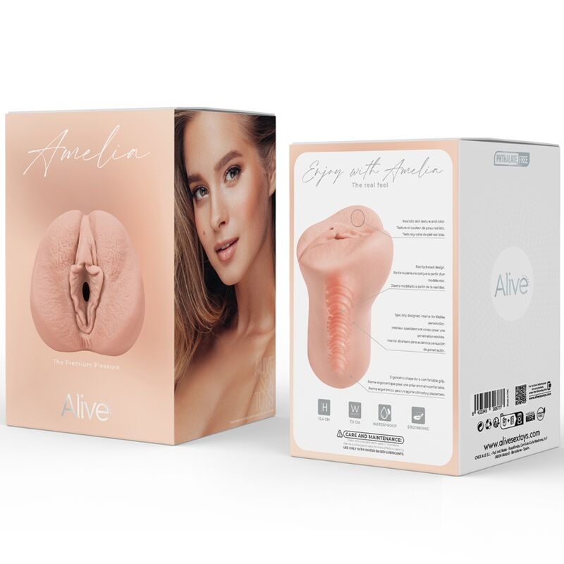 ALIVE - AMELIA MALE MASTURBATOR VAGINA SUPER REALISTIC NATURAL