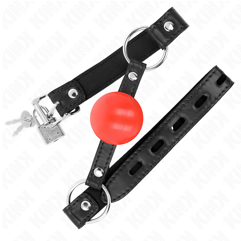 KINK - 4 CM BALL GAG RED TPE 60 x 2 CM