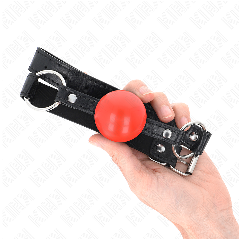 KINK - 4 CM BALL GAG RED TPE 60 x 2 CM