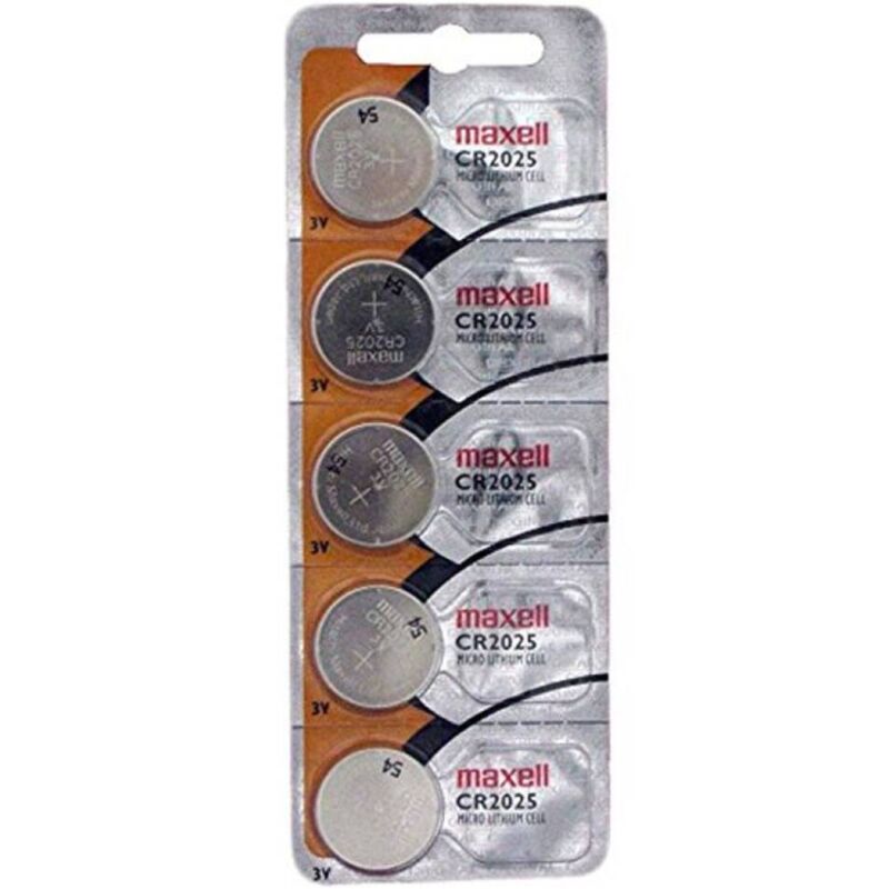 MAXELL - PILA BOTÓN LITIO CR2025 3V BLISTER*5