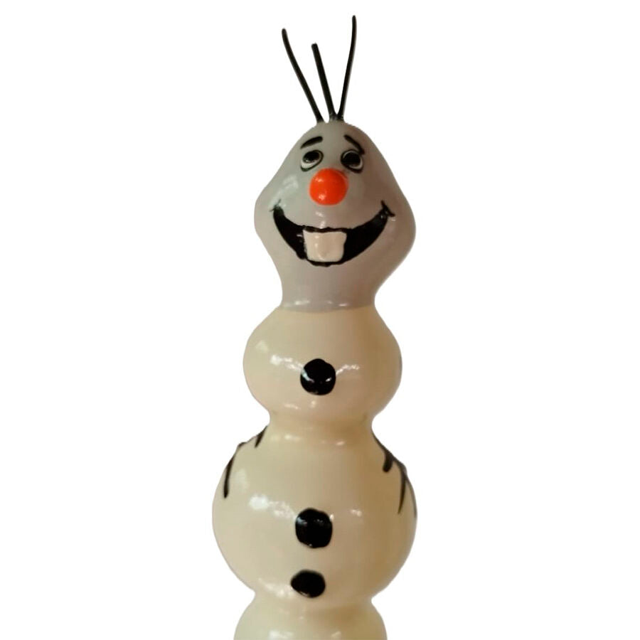 CONDOMERIE - PRESERVATIVO DECORATIVO PINTADO A MANO LINDO MUÑECO DE NIEVE XL