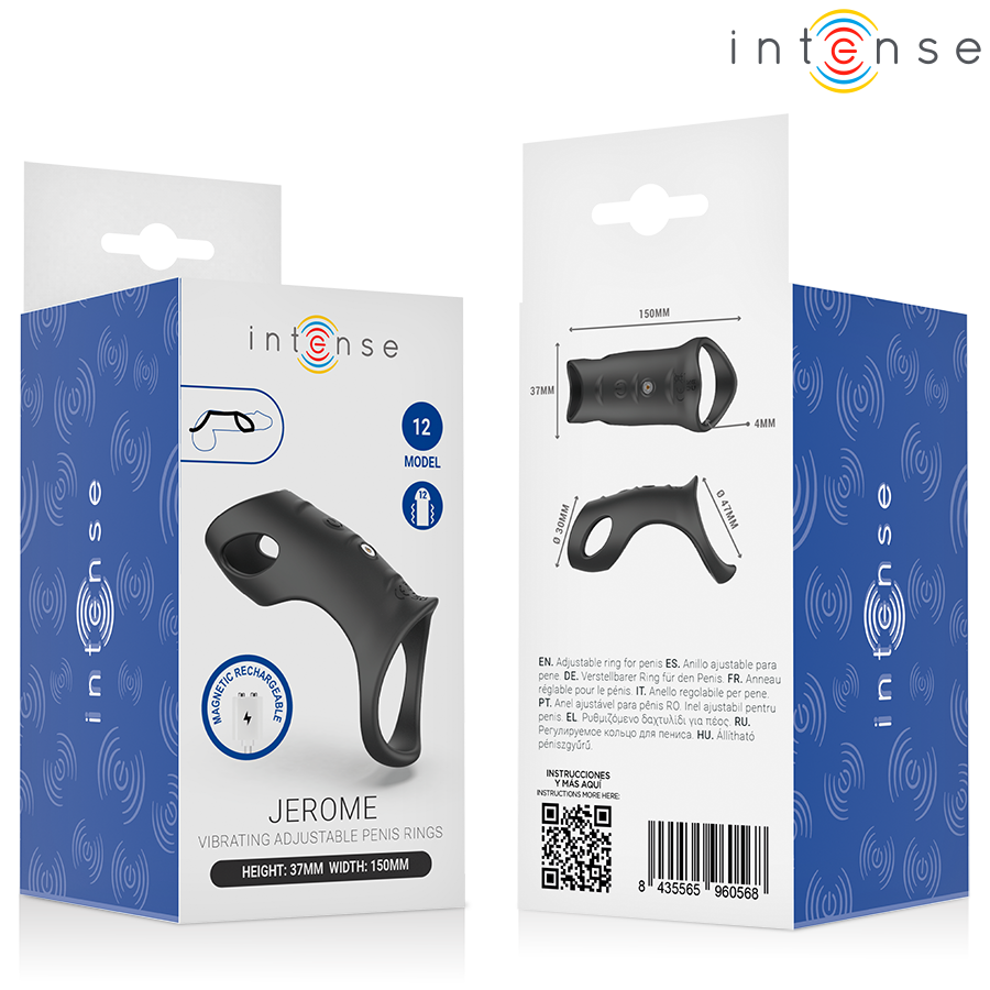 INTENSE - JEROME ANILLO VIBRADOR AJUSTABLE MODELO 12