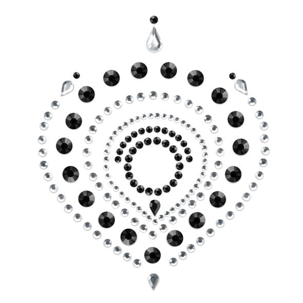 BIJOUX - INDISCRETS FLAMBOYANT BLACK & SILVER