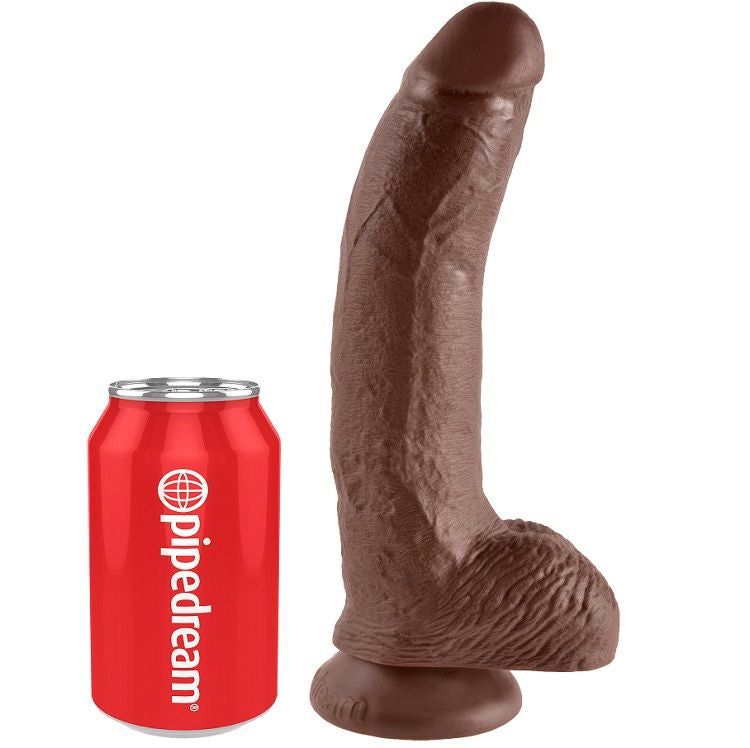 KING COCK - 9 REALISTIC BROWN PENIS 22.9 CM