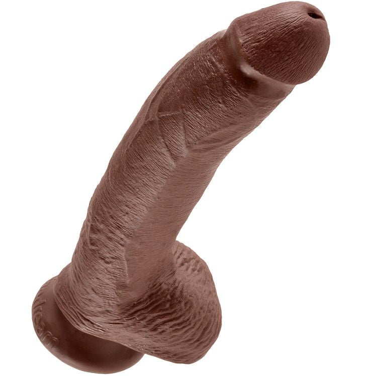 KING COCK - 9 REALISTIC BROWN PENIS 22.9 CM