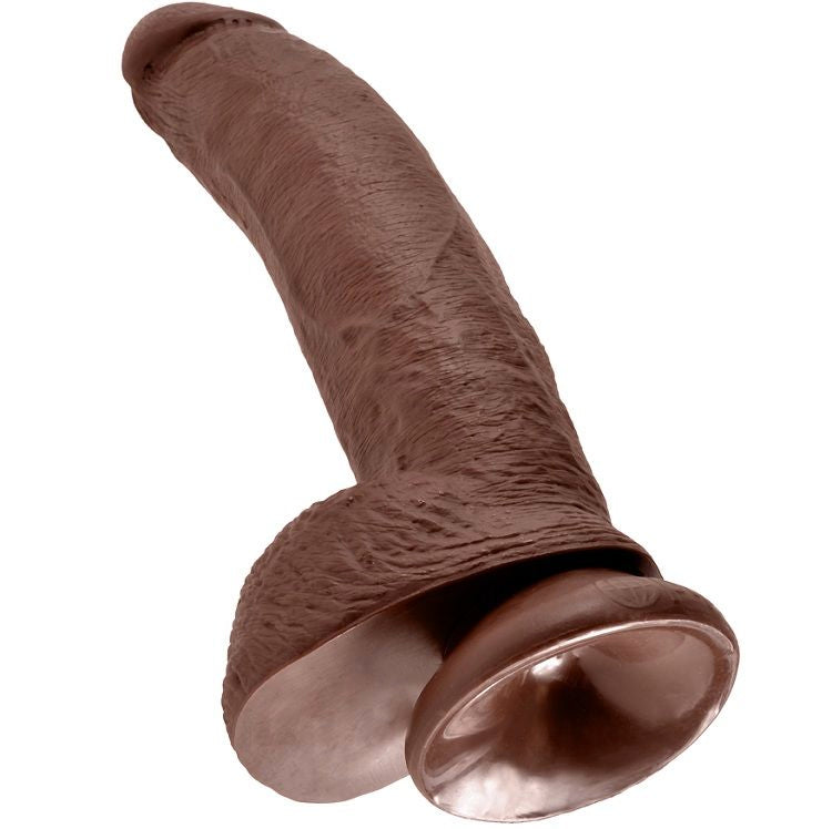 KING COCK - 9 REALISTIC BROWN PENIS 22.9 CM