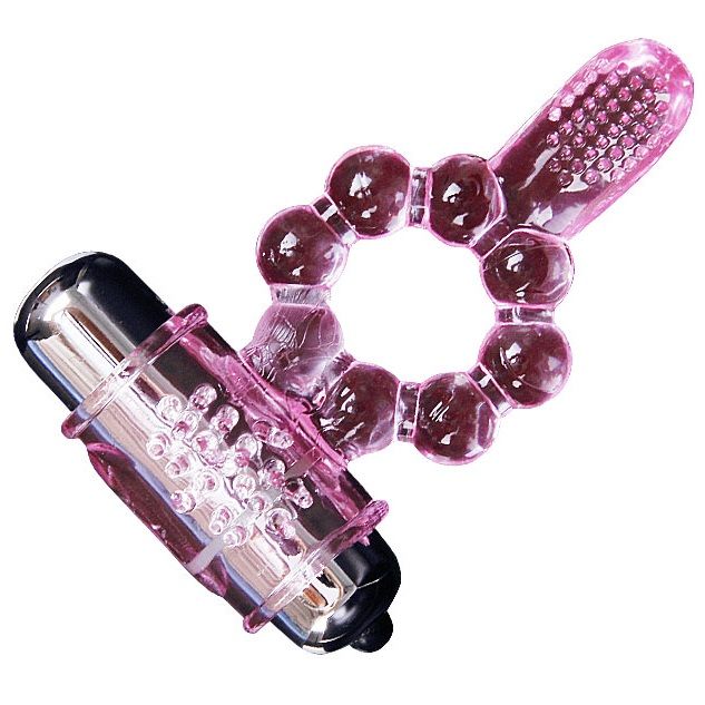 DANCE - SILICONE RING 10 RHYTHMS TONGUE WITH PINK VIBRATION