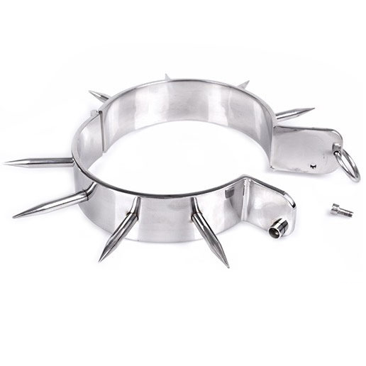 HARD METAL - BDSM SLAVE COLLAR WITH SPIKES