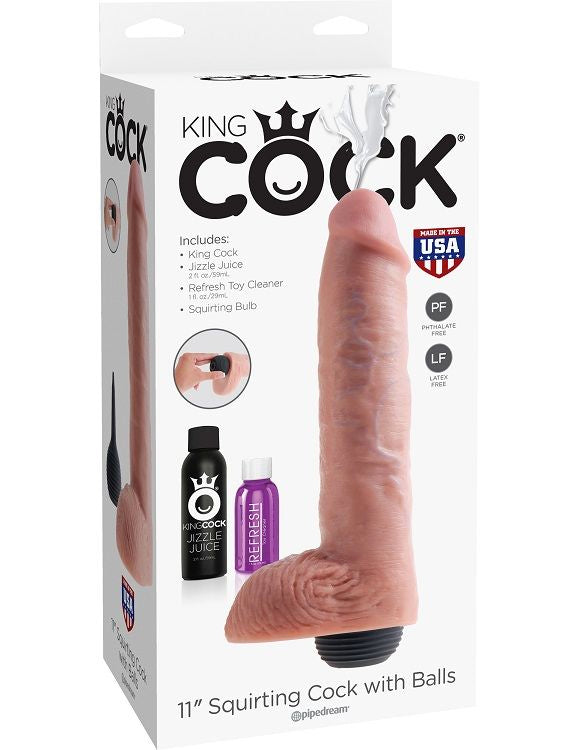 KING COCK - REALISTIC NATURAL EJACULATOR PENIS 27.94 CM