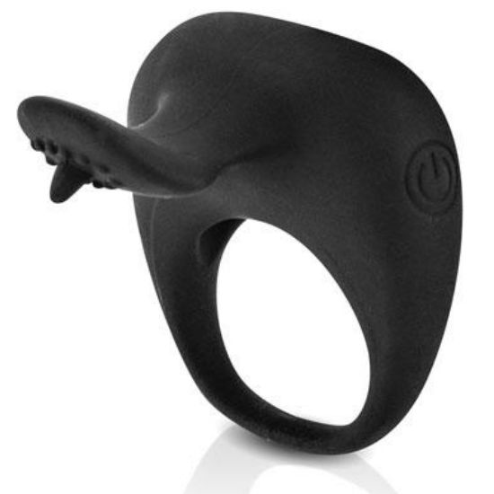 PRETTY LOVE - THIMBLE VIBRATING RING BLACK