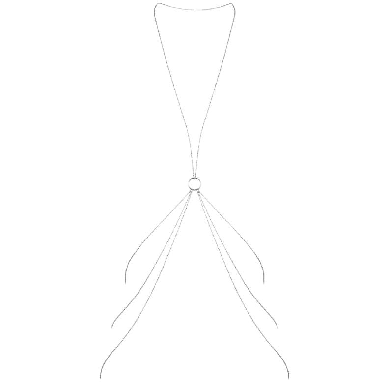 BIJOUX - MAGNIFICENT METAL BODY CHAINS 8 SILVER