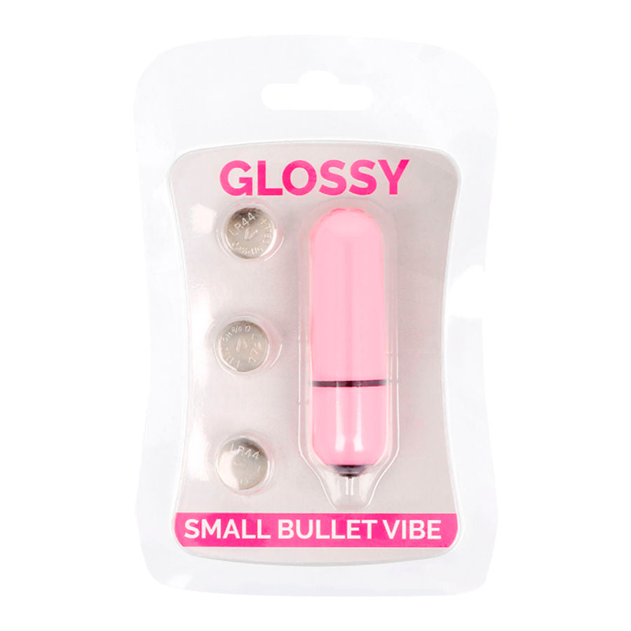 GLOSSY - SMALL PINK VIBRATING BULLET