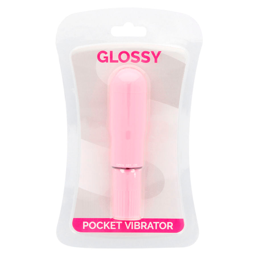 GLOSSY - PINK VIBRATING POCKET