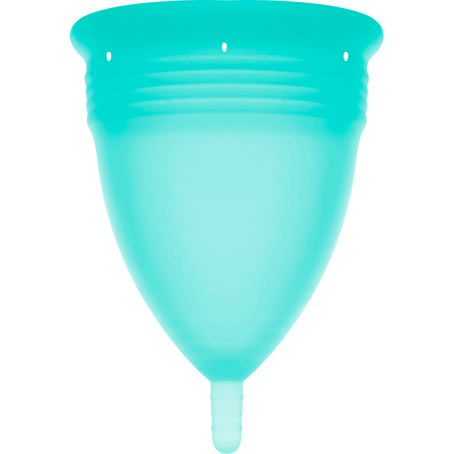 STERCUP - FDA SILICONE AQUAMARINE MENSTRUAL CUP - SIZE S