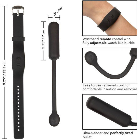 CALEXOTICS - SMALL VIBRATING BULLET WITH CONTROL BRACELET