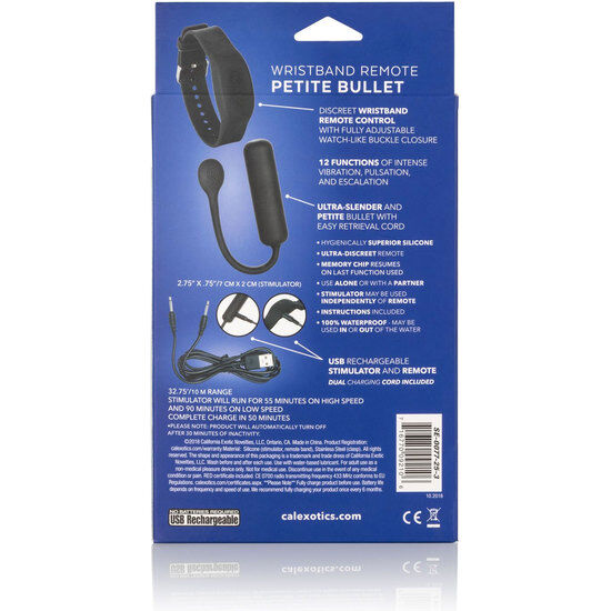 CALEXOTICS - SMALL VIBRATING BULLET WITH CONTROL BRACELET