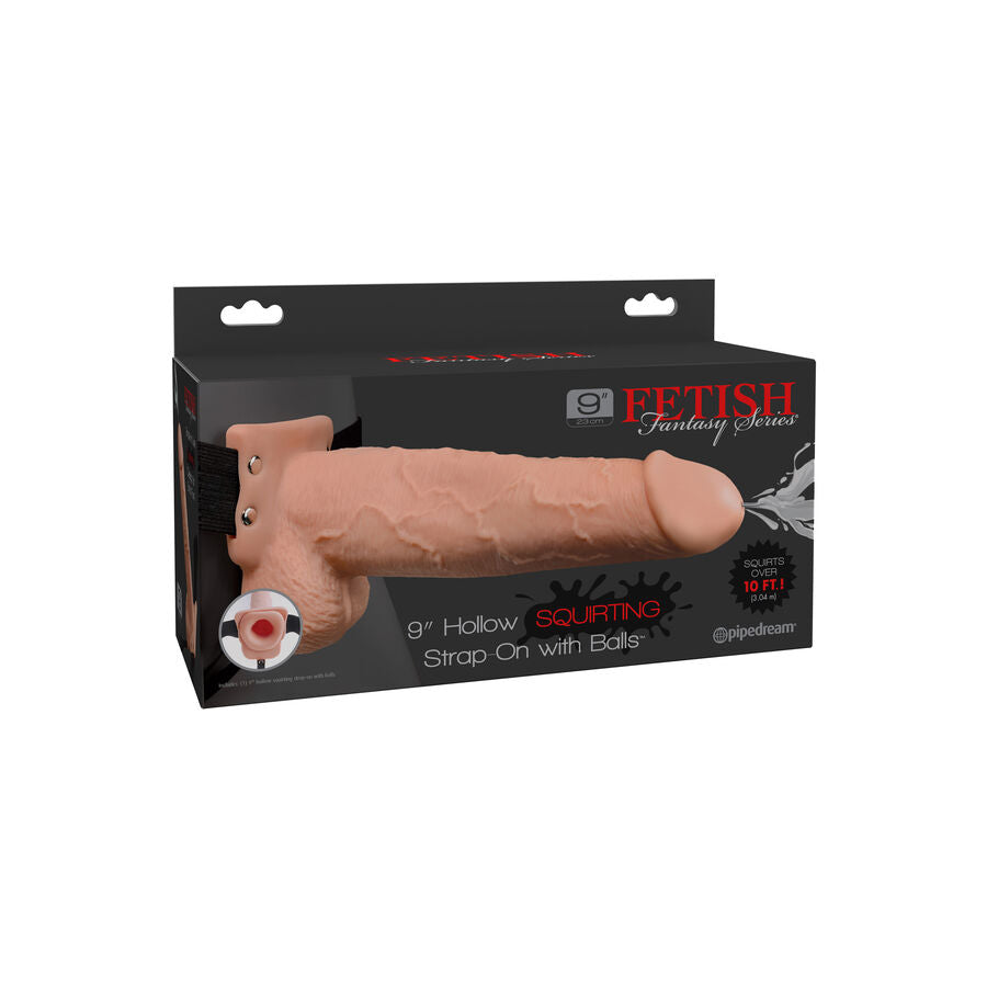 FETISH FANTASY SERIES - 9 HARNESS WITH REALISTIC EJACULATING PENIS 22.9CM